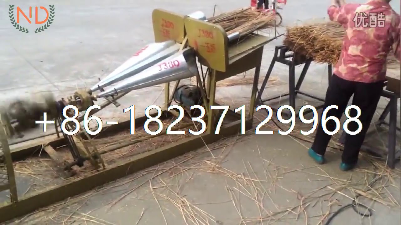 Low investment rope twisting machine hay stalk rice wheat straw rope making machine