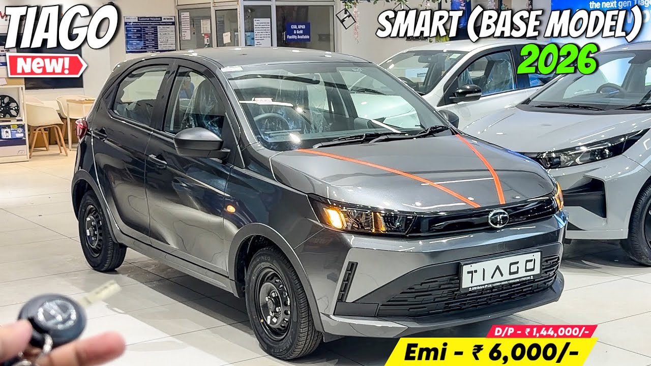 New Tata Tiago Facelift 2026 😍 | Tata Tiago Smart 2026 ✅ | Tiago Base Model | Detailed Review