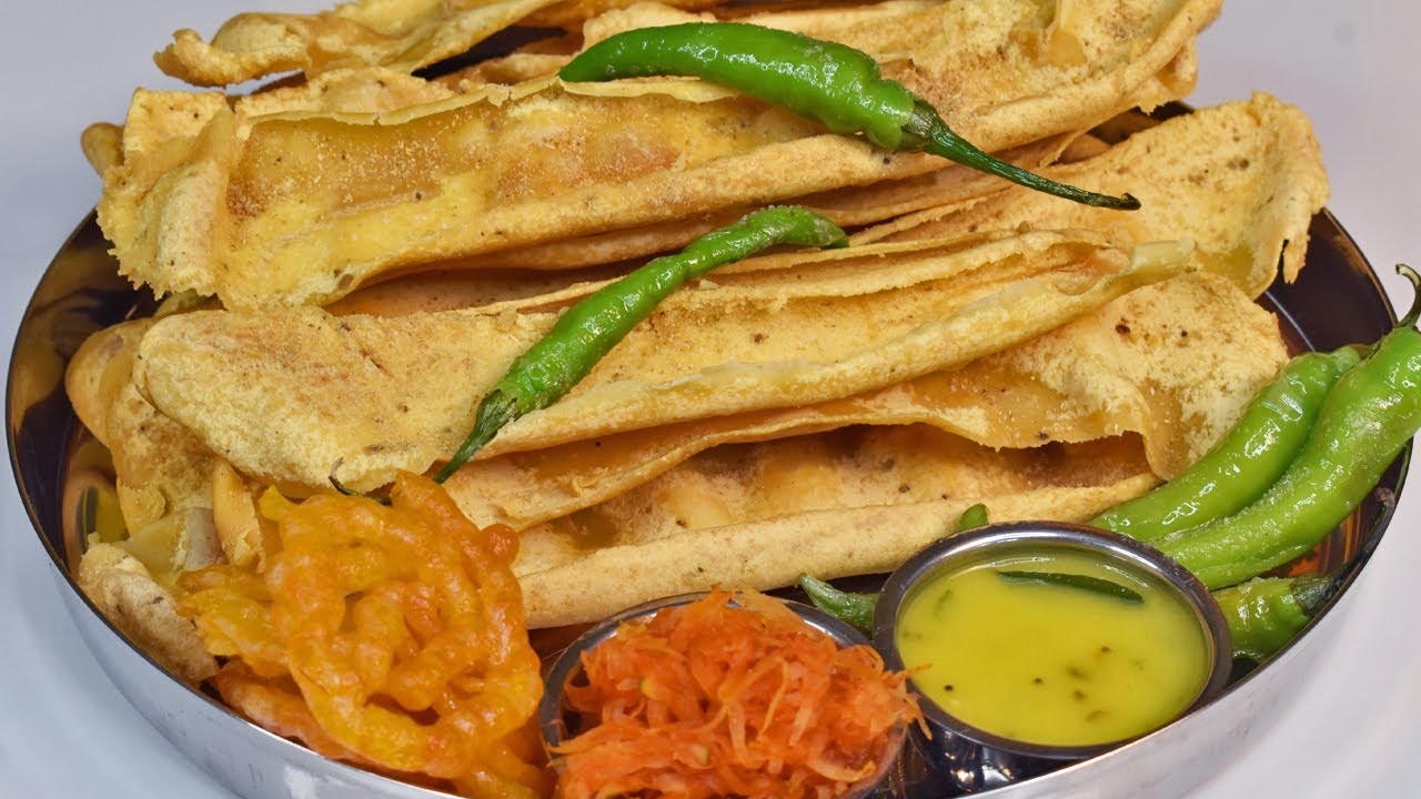 सबसे आसान तरीके से फाफड़ा, इंस्टैंट जलेबी, फाफड़ा कढ़ी और चटनी Fafda Jalebi Recipe with Kadhi & Chutney
