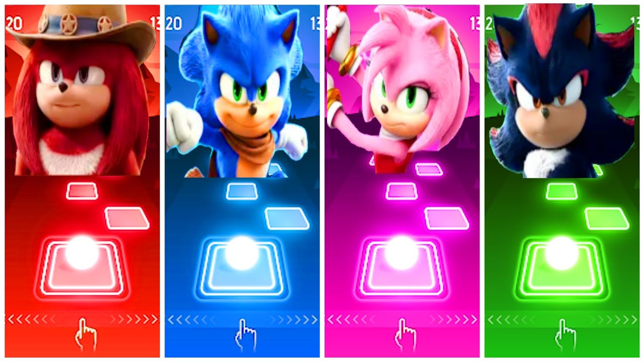 MEGA-MIX SHADOW TAILS SONIC AMY ROSE KNUCKLES SUPER GOLD SONIC COFFIN DANCE COVER VIDEO | TILES HOP
