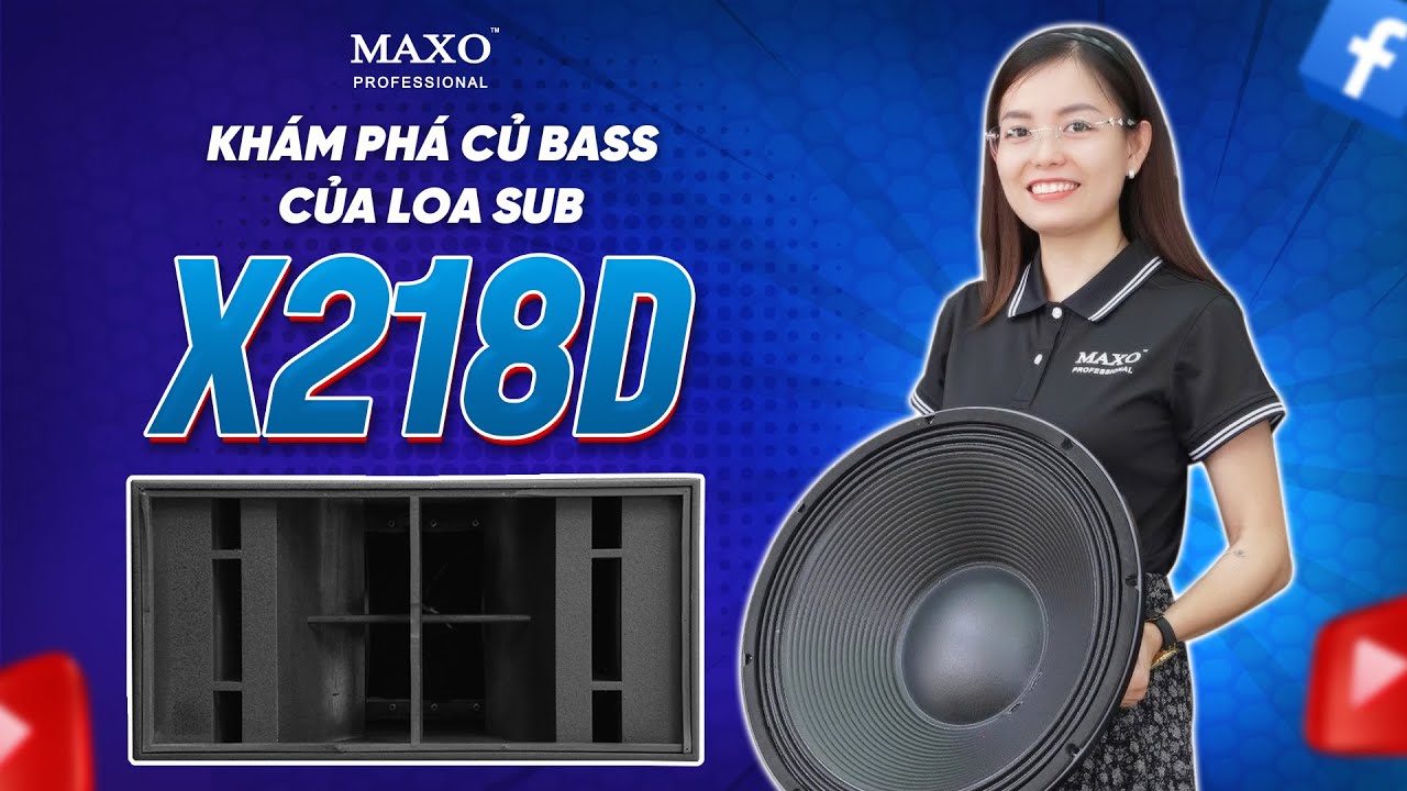 KHÁM PHÁ CỦ LOA BASS TRONG THÙNG SUB ĐÔI X218D