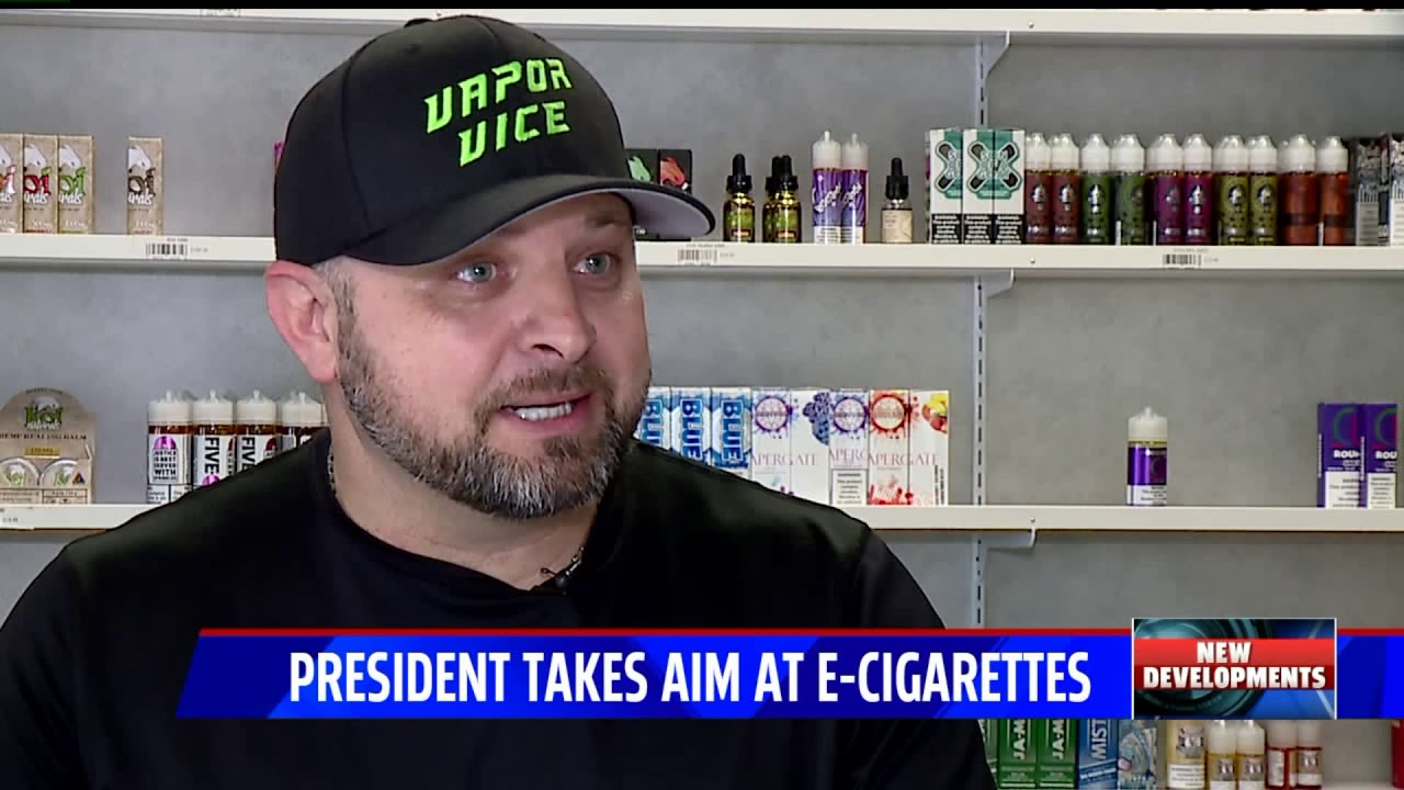 President takes aim at e-cigarettes