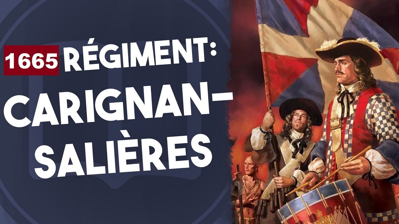 Regiment Carignan-Sali&egrave;res King of France Louis XIV 1638-1715; r.1643-1715 New France Quebec Canada
