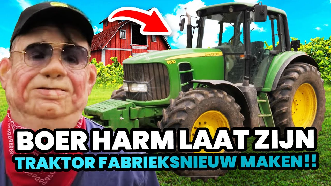 Boer Harm laat zijn traktor Fabrieksnieuw maken!!
