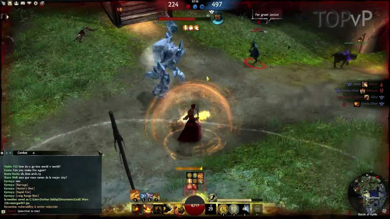 Guild Wars 2 - Elementalist sPvP Staff build with commentary