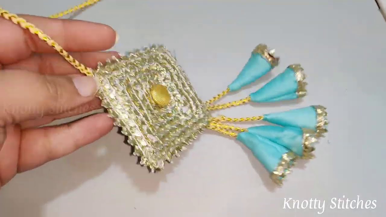केवल 10 से 15 रु में बनाएं इतने ख़ूबसूरत लटकन/ Beautiful Latkan for Blouse and Kameez/ DIY Tassels