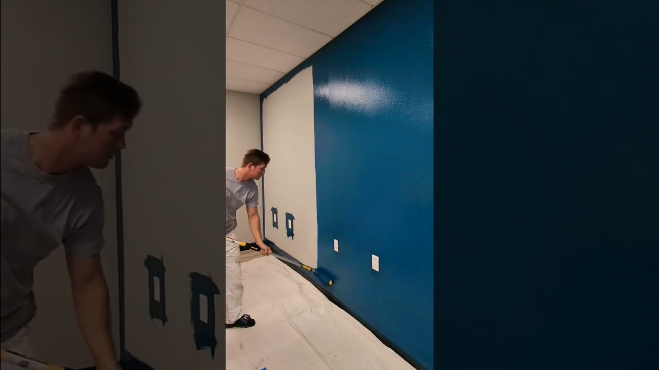 The BEST roller setup🎨#alecpaints #asmr #satisfying #painting