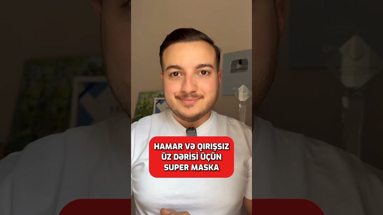 Üz qırışlarına qarşı, cavanlaşdırıcı təbii maska 🤩👍🏼