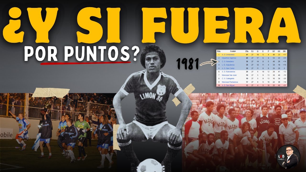 ¿Y si en Costa Rica el campeón fuera el de MÁS PUNTOS? 😳 La tabla histórica lo cambia TODO