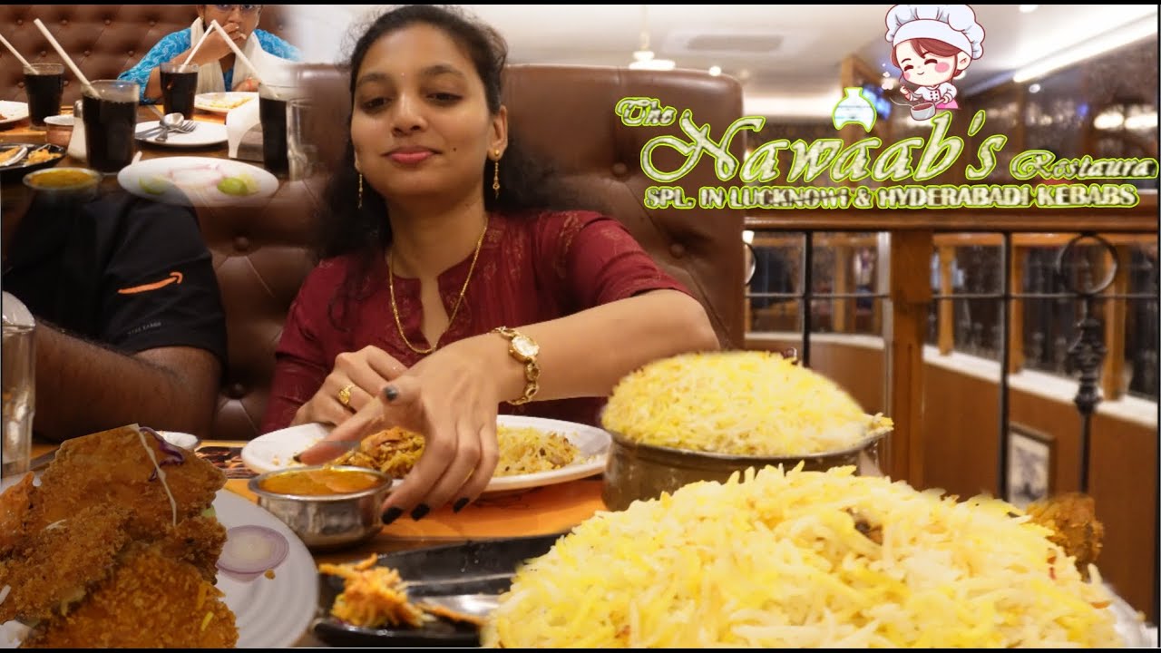 Nawaab's Restaurant🔥Hyderabad’s Royal Taste! Biryani Starters & More | Food Vlog in Telugu #foodvlog