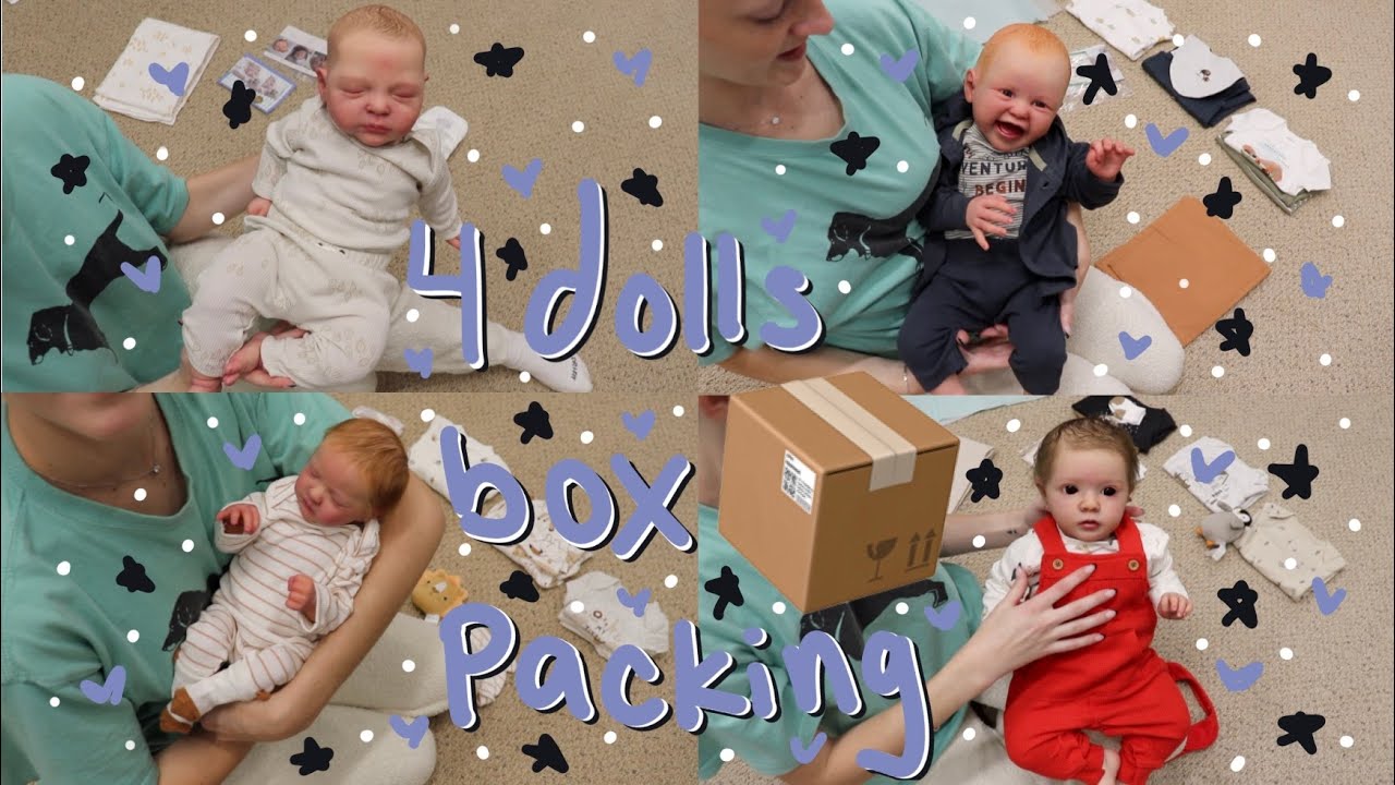 4 Reborn Baby Box Packings! Send 4 Dolls Home with Me! | Kelli Maple