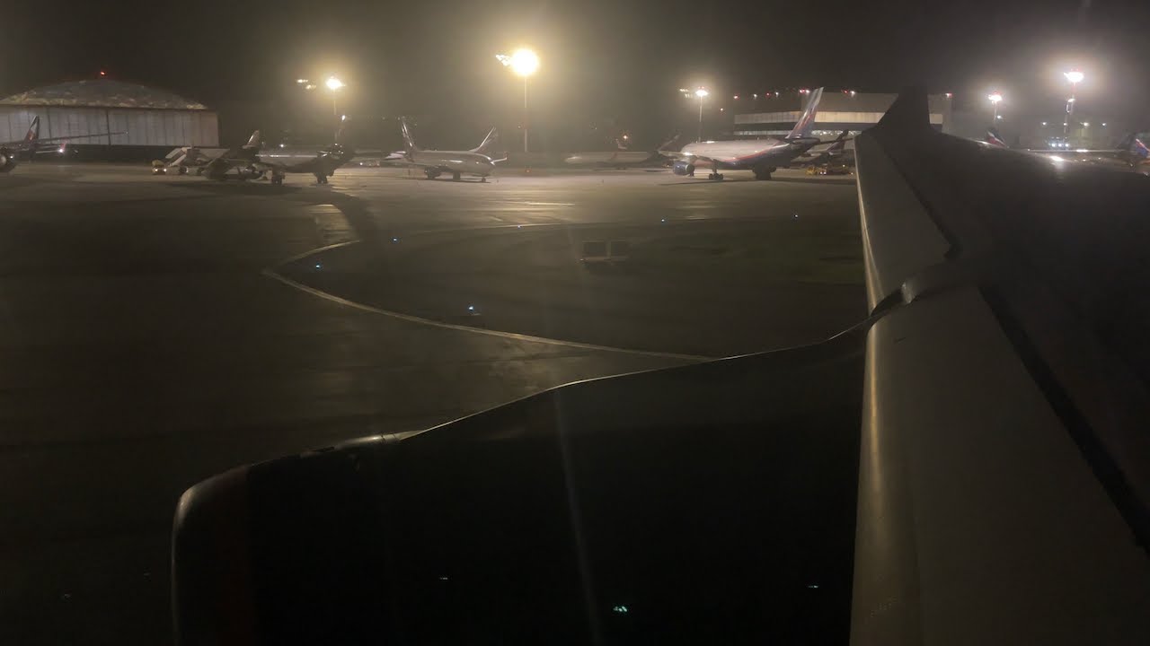 Аэрофлот • Airbus A330-343X • Вечерний взлет из Шереметьево