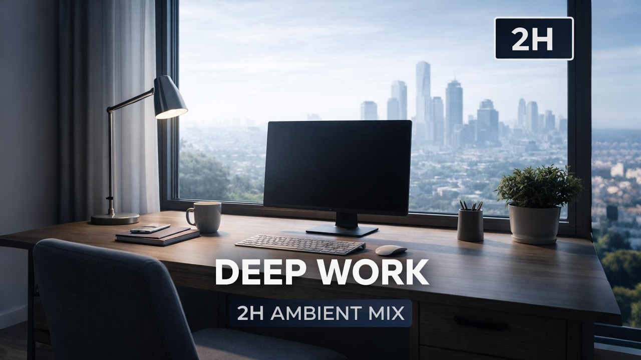 Deep Work Music for Focus & Productivity (2 Hour Ambient Concentration Mix)