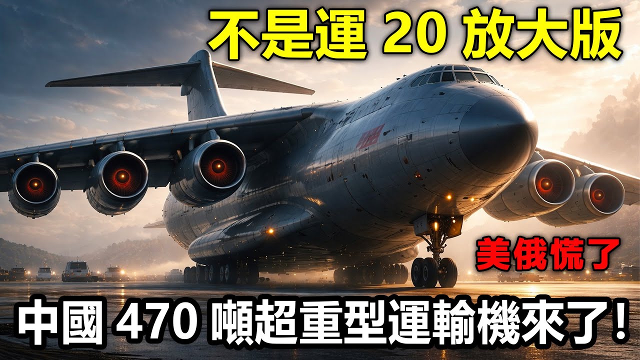 運20成“牛夫人”？470噸超重型運輸機要來了！中國470噸運輸機將重塑全球戰略空運格局！