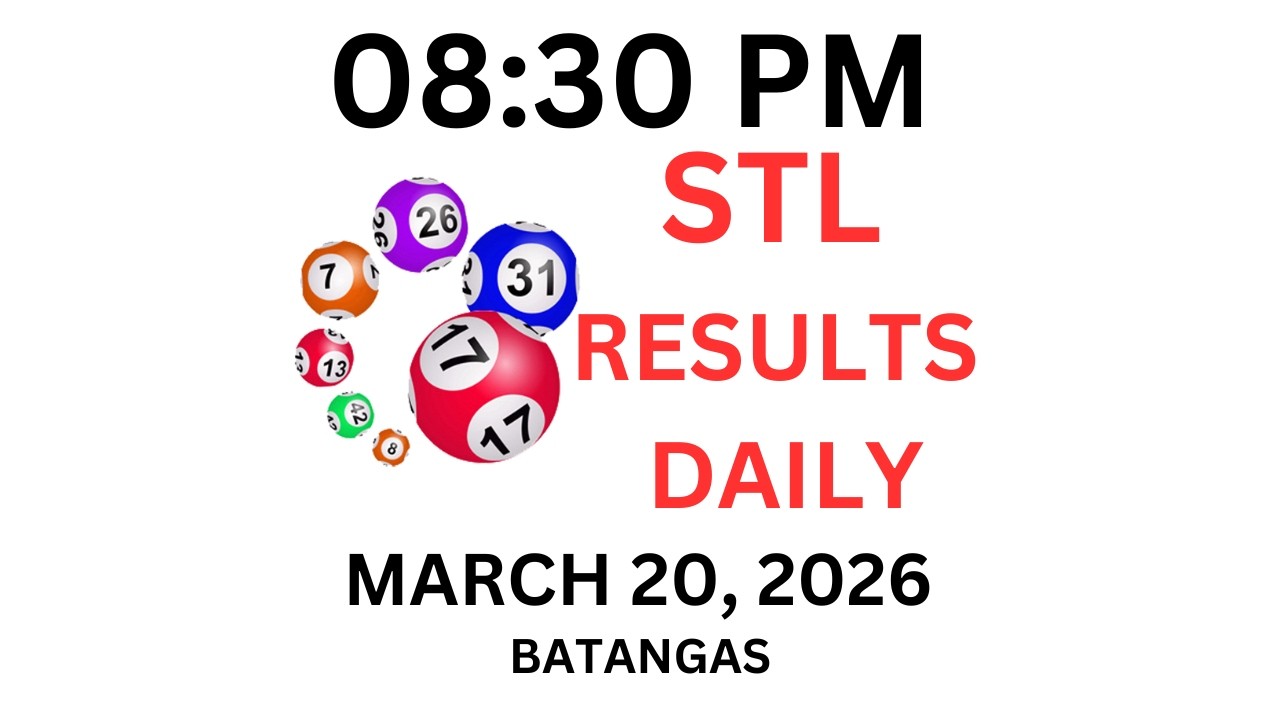 STL BATANGAS  8:30 PM LIVE DRAW March 20, 2026