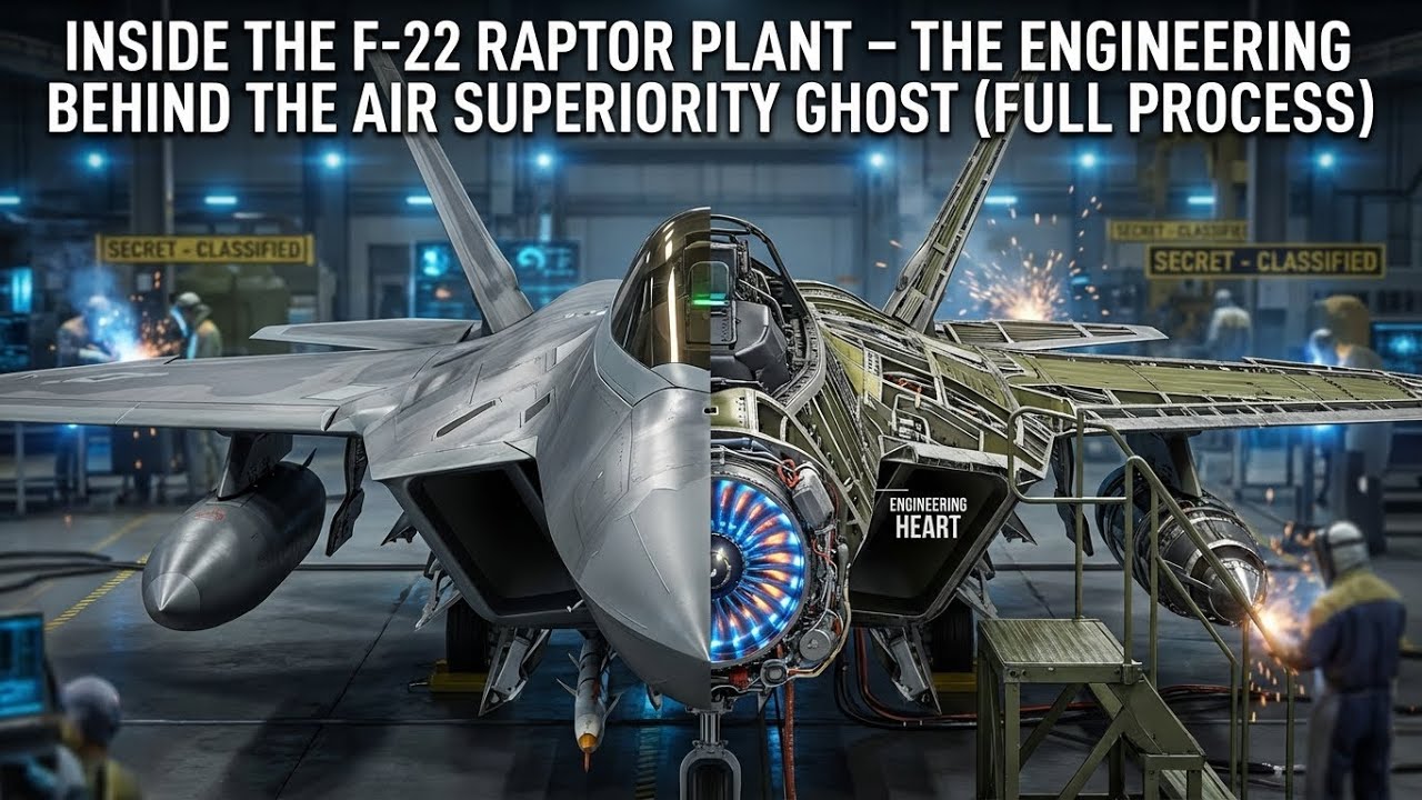 Inside the F-22 Raptor Plant – The Engineering Behind the Air Superiority Ghost (Full Process)
