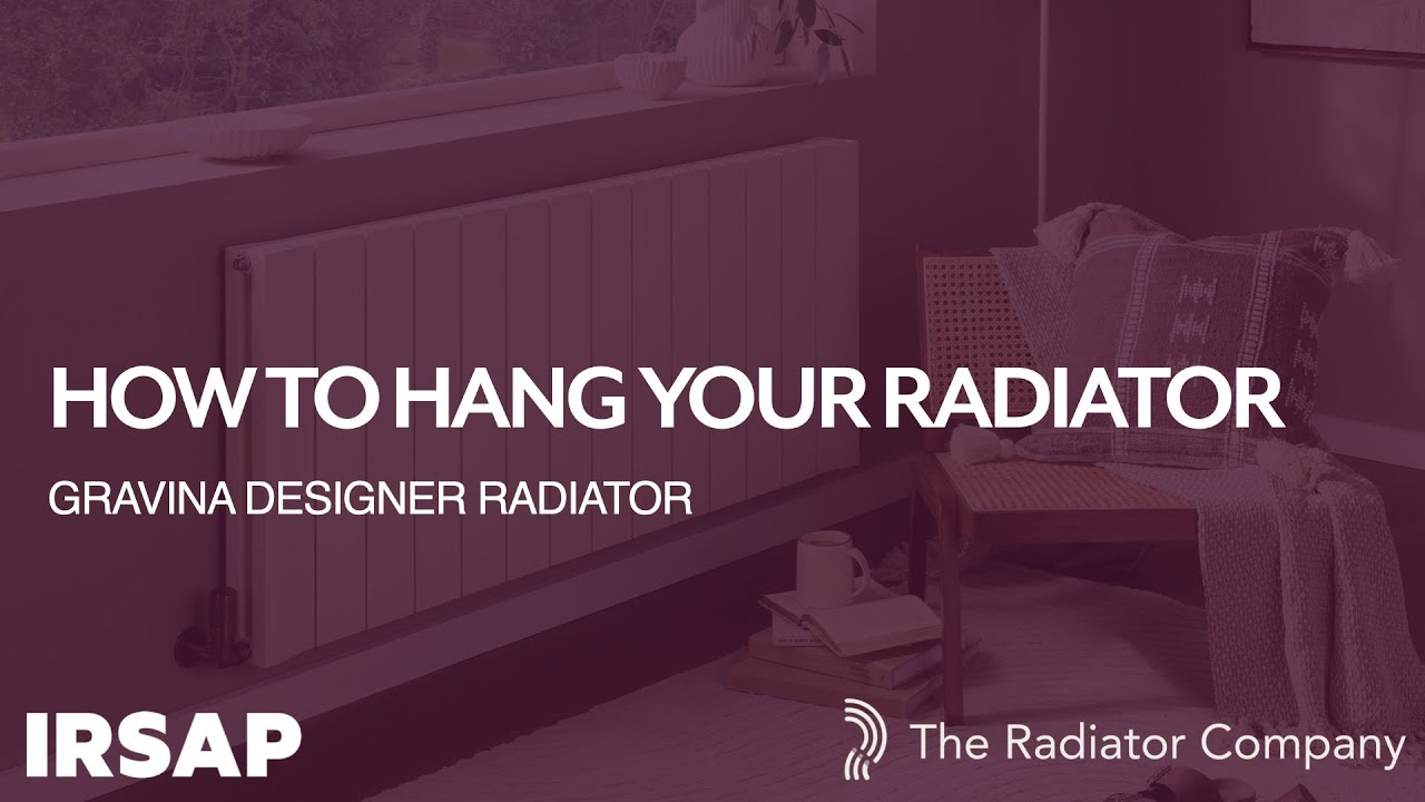 How to hang your radiator -   Gravina Aluminium Radiator