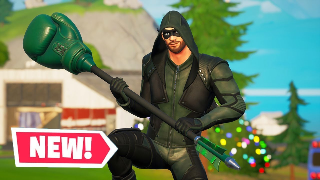 New GREEN ARROW Skin Gameplay in Fortnite! (January Crew Pack)