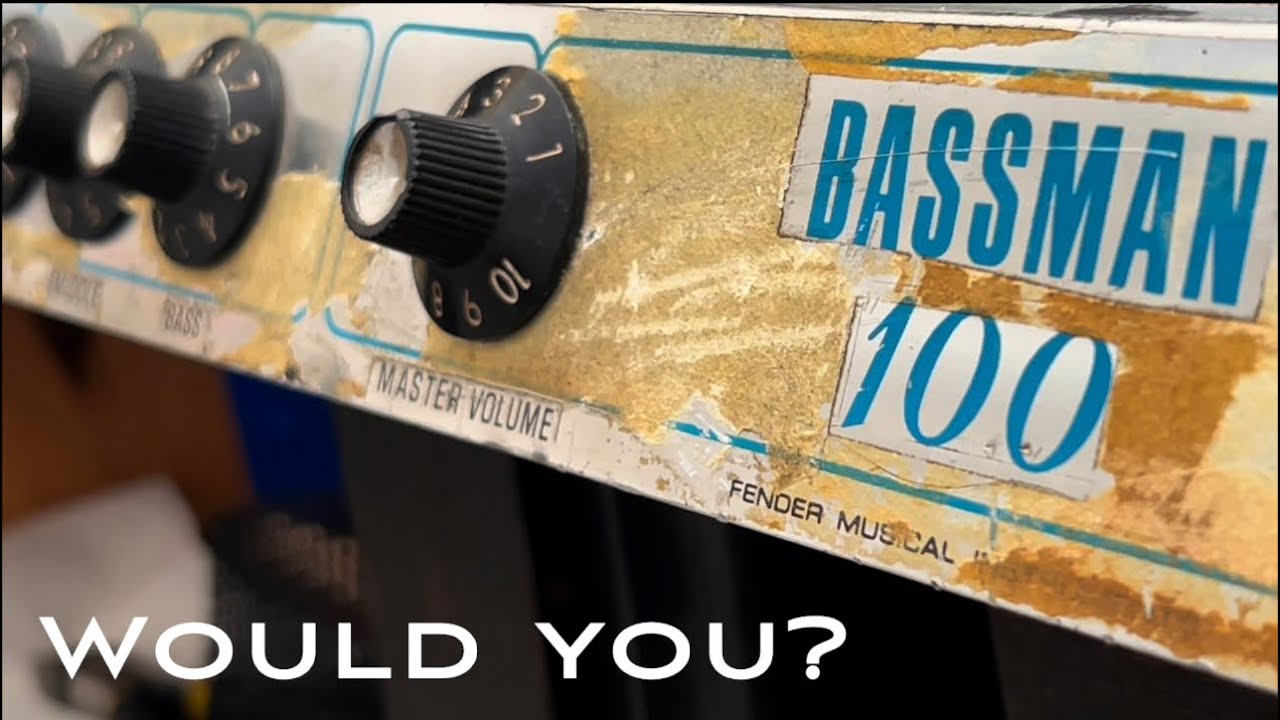 1973 Fender Bassman 100 Restoration || Would You?