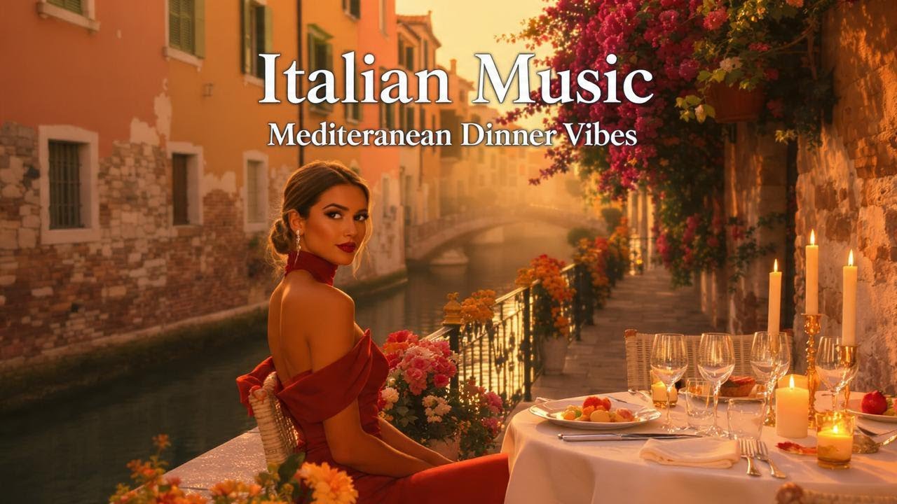Italian Vibes & Mediterranean Ambience 🎶 Lake Como Serenity 4K | Dolce Italia Music