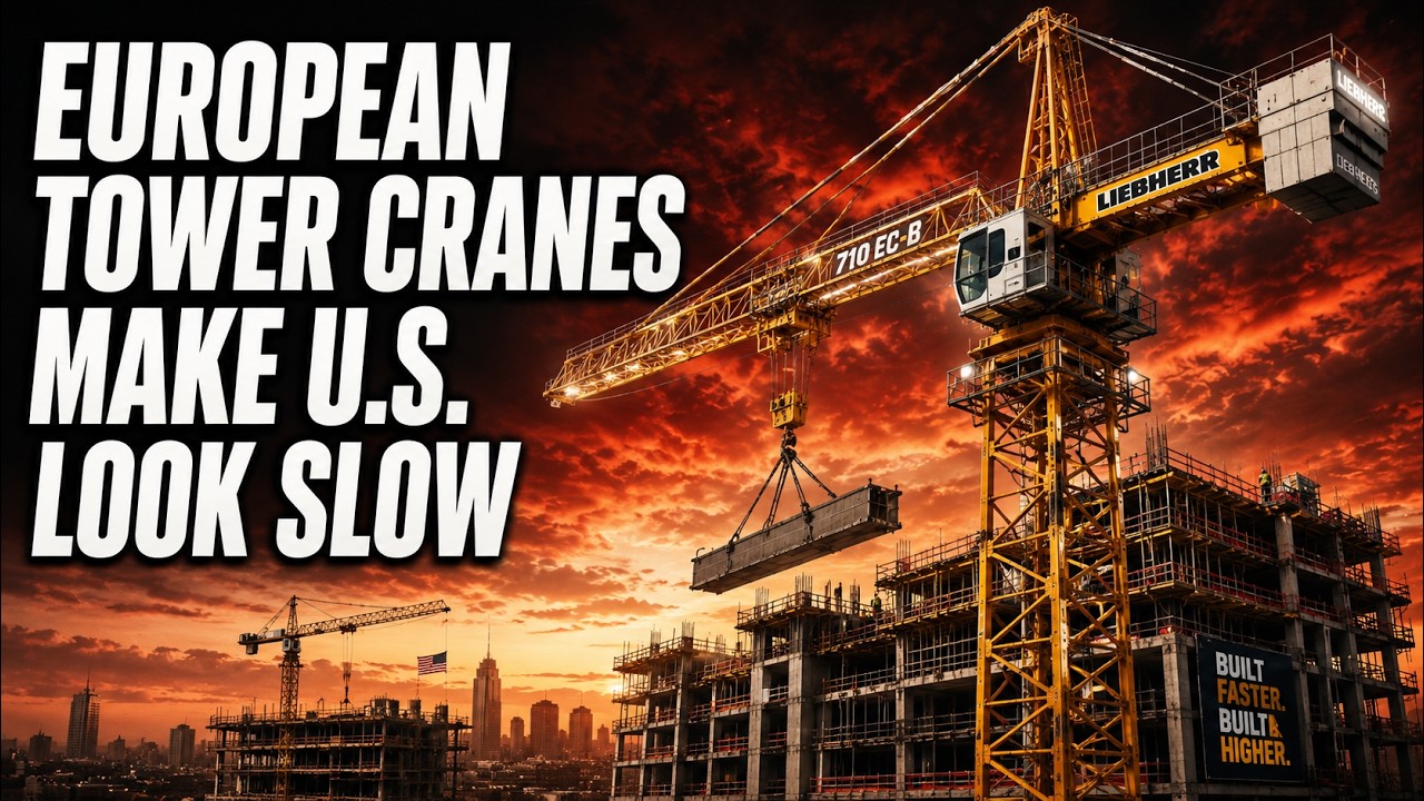 Why European Tower Cranes Make American Construction Look Slow