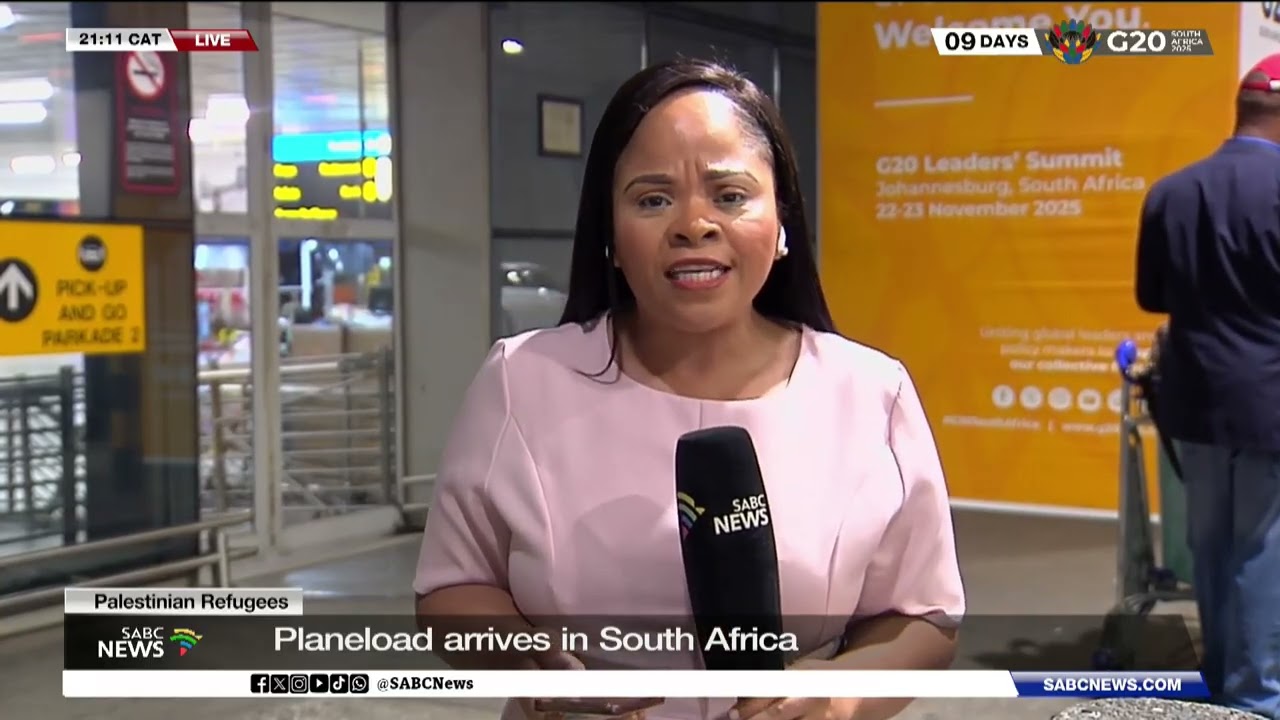 Palestinian Refugees | Planeload arrives in South Africa: Chriselda Lewis updates