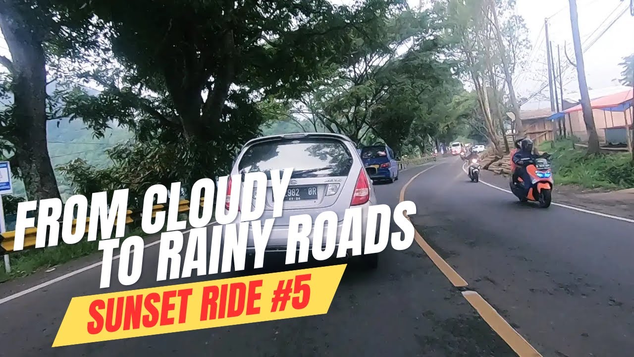 Sunset Ride: Puncak - Cianjur #5 | Pure Road Ambience, No Talking