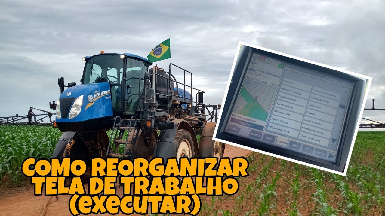 #tutorial COMO REORGANIZAR TELA DE TRABALHO (EXECUTAR) NO SP 2500 DA NEW HOLLAND