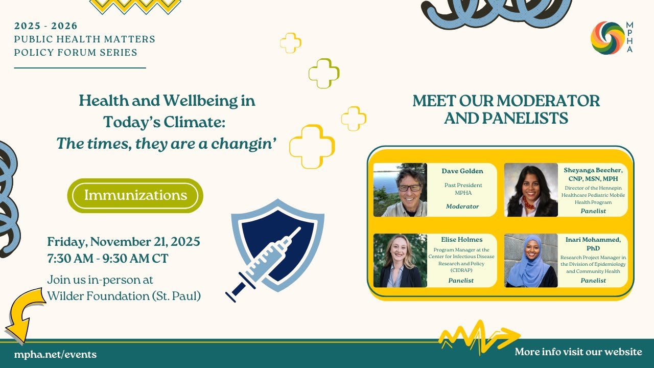 Public Health Matters Policy Forum Session 1 - November 21st, 2025