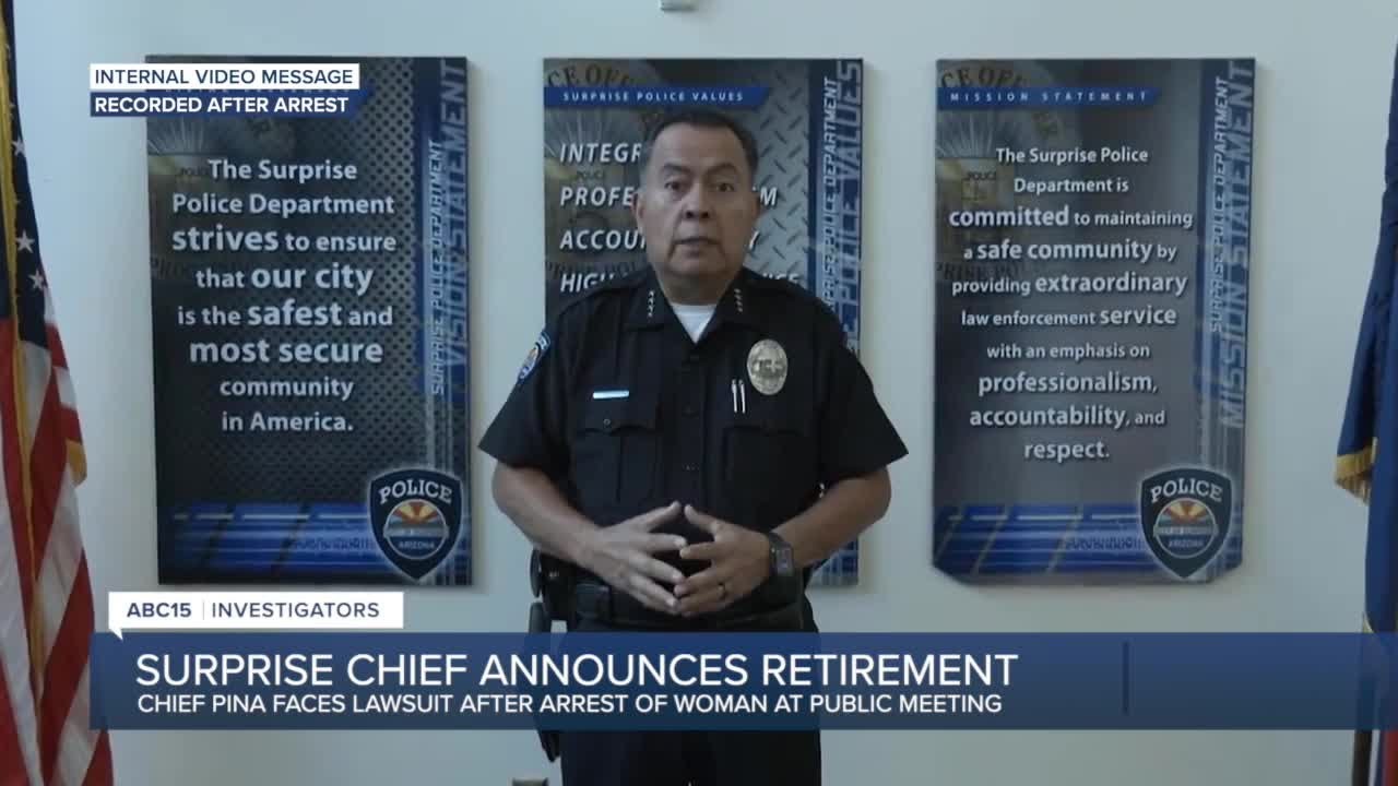 Surprise police chief announces retirement as First Amendment lawsuit continues
