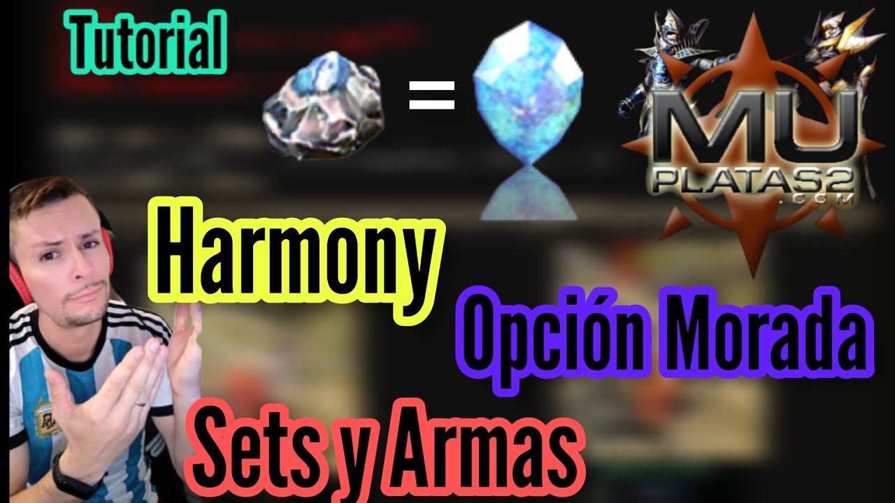 🇦🇷 MU PLATA S2 🇦🇷 |✅GUIA Como Colocar la MEJOR opcion Jewel of HARMONY✅ #muonline #DieguitoPlayz