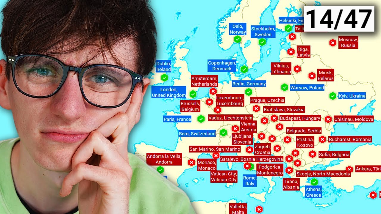 Могу ли я назвать все 47 столиц Европы?