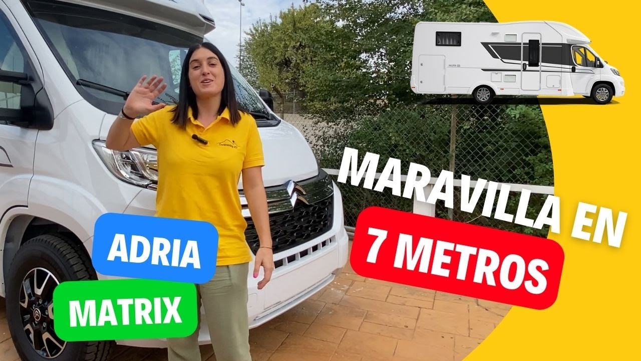 Maravilla de PERFILADA en 7️⃣ METROS 😱 ADRIA Matrix Axess 600 SP 😯 Baños separados ⏯️ TOUR