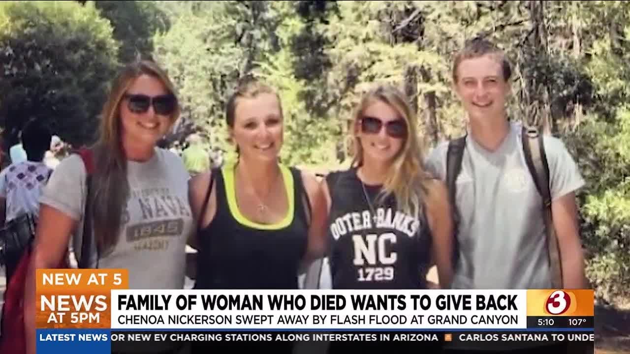 Family of woman who died in Grand Canyon wants to give back to rescue crews