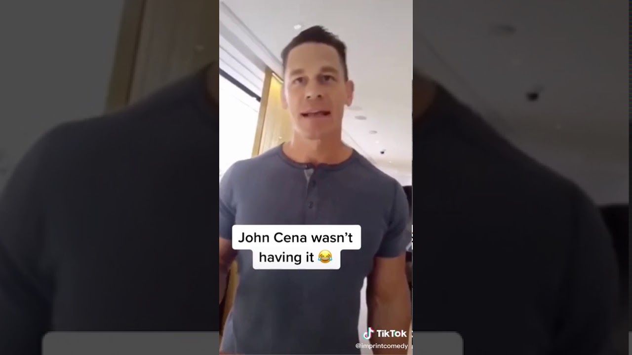 Guy films John Cena without permission
