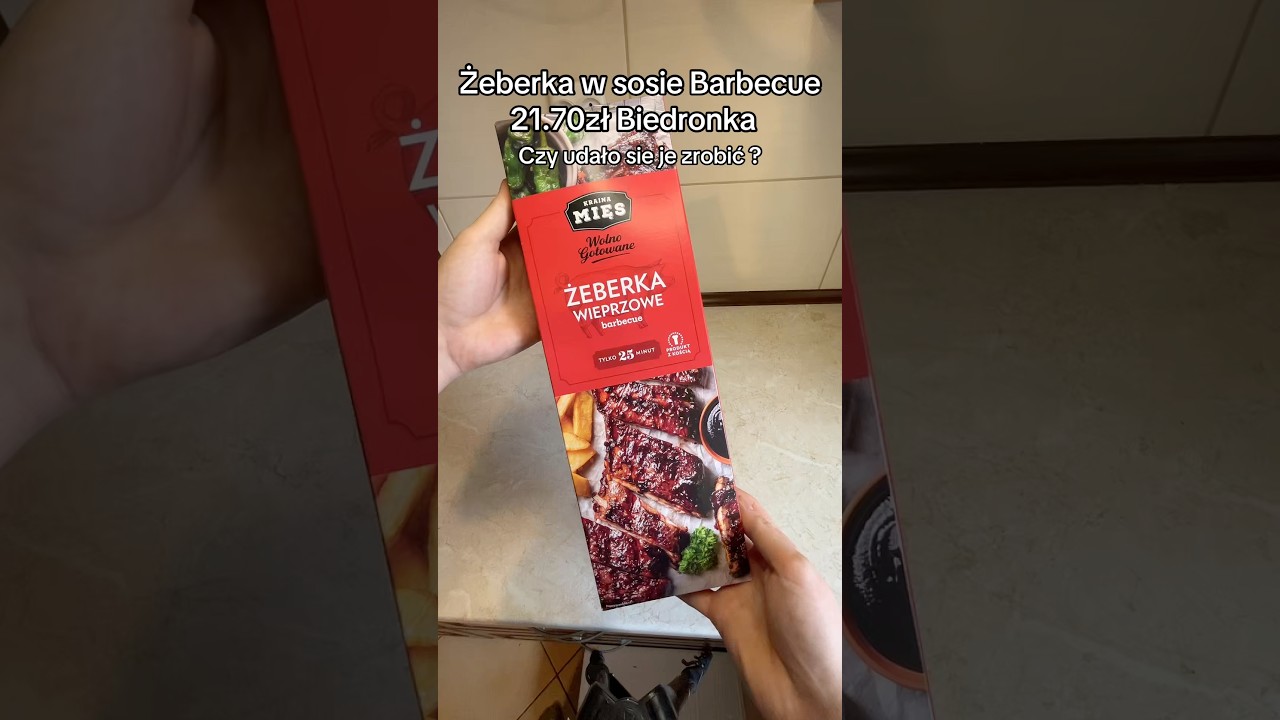 Żeberka w sosie barbecue za 21.70zł z biedronki czy udało się je zrobić ?
