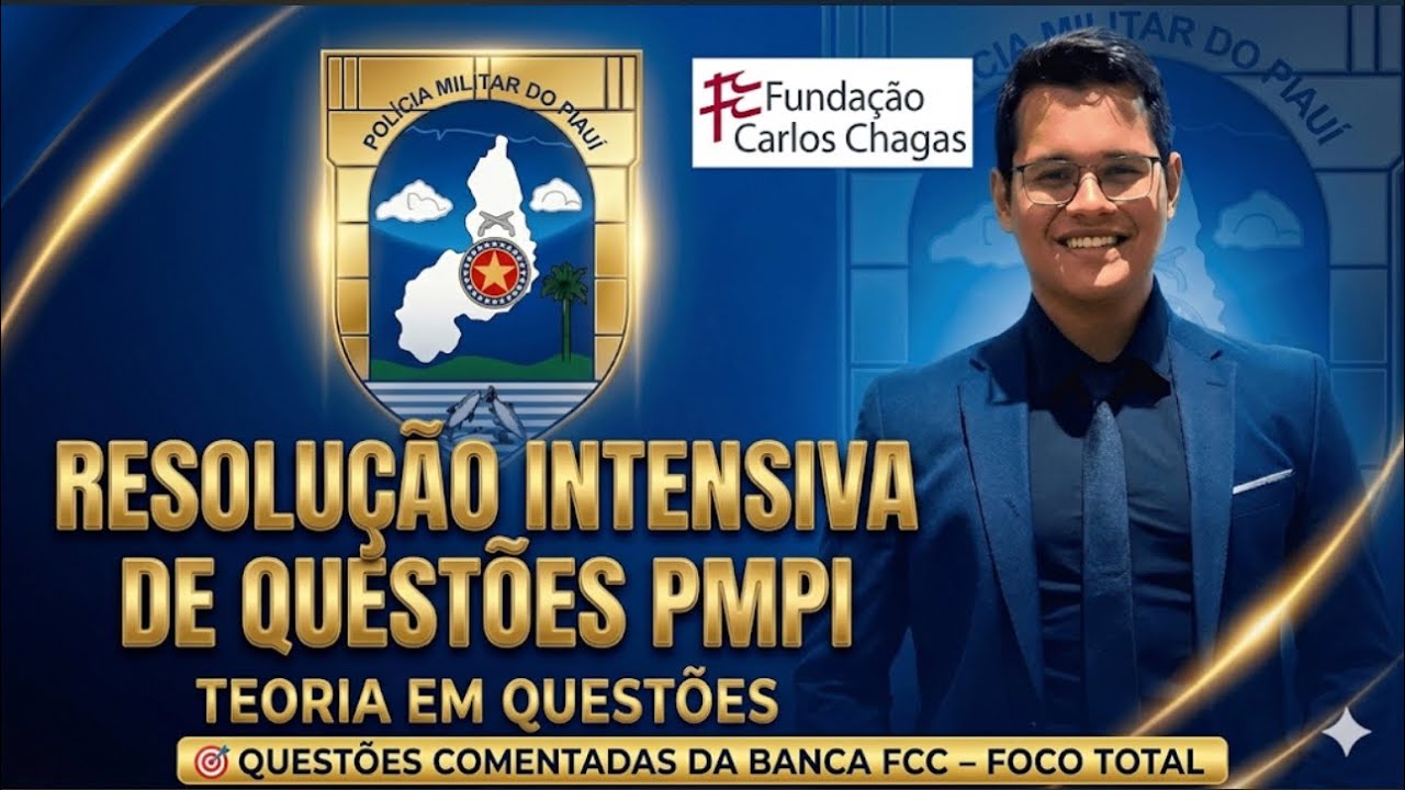 CONCURSO PMPI 2026 - RESOLUÇÃO INTENSIVA DE QUESTÕES