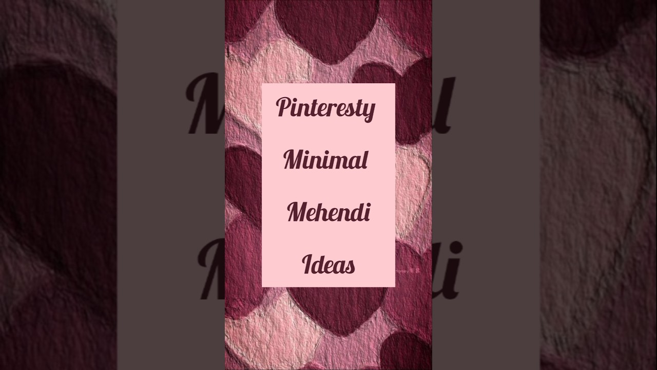 Pinteresty minimal mehendi design ideas 🌸 #pinterest #design #mehendi #minimal
