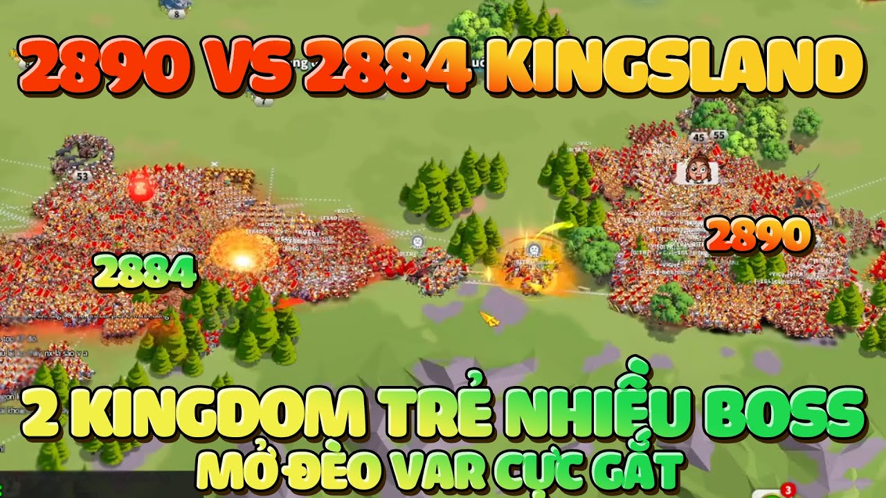 Xem Các Thành Viên Cũ 2755 Sang Kingdom Mới Đánh Đấm Sao! Kingsland #2890 vs #2884 Rise of Kingdoms