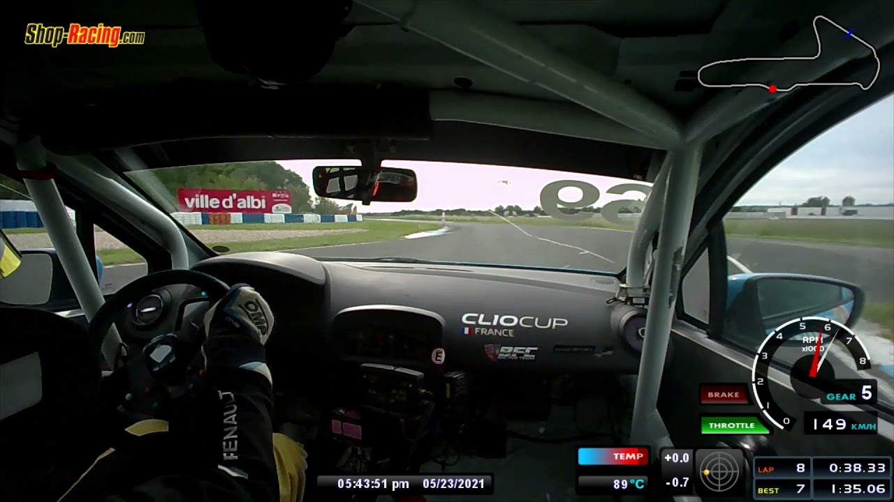 Clio cup TTE Albi 2021 Adrien PENOT Julien PAGET