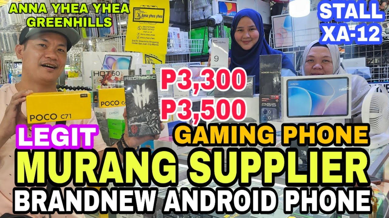 MURANG Brandnew ANDROID PHONE,Gaming, LEGIT SUPPLIER sa Greenhills December update!