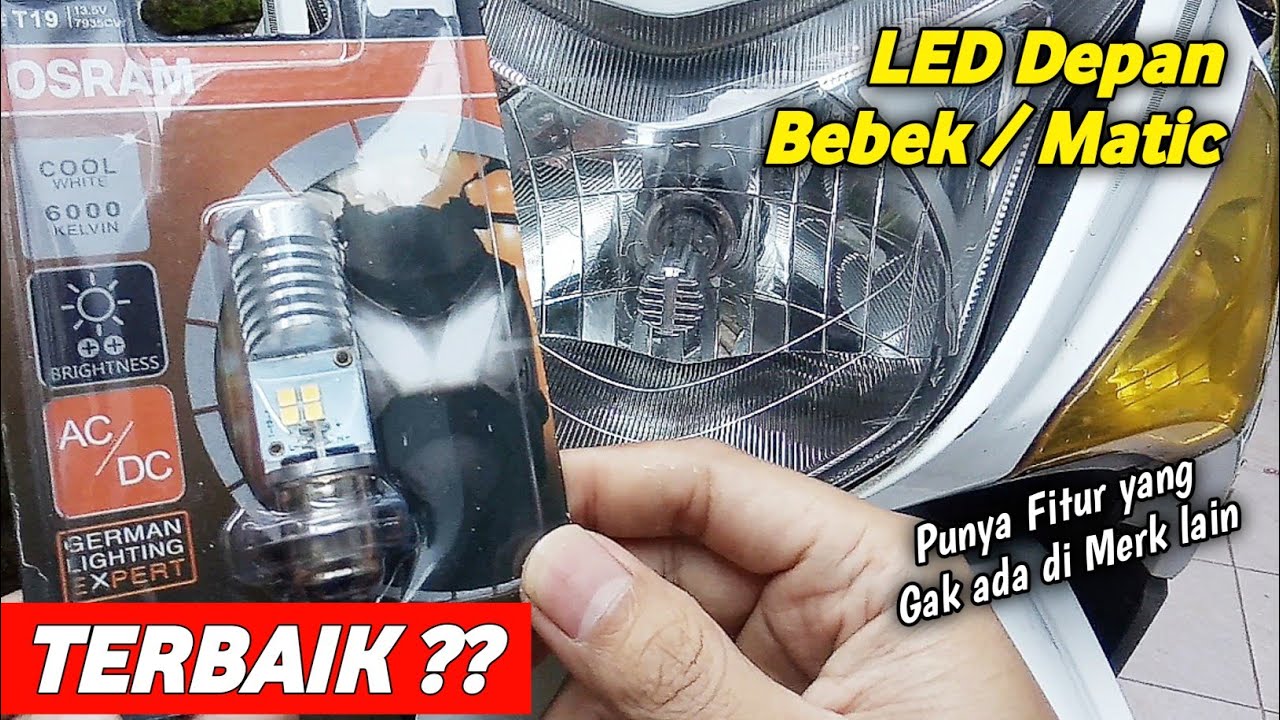 Pasang lampu LED OSRAM t19 new gen. Ganti led osram h6 di Beat pop fi.