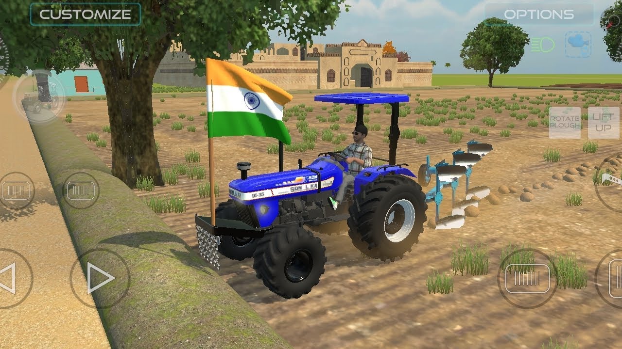 Indian farming 3D game //🌿🍓| swaraj sonalika 🥭 holland trecter //🌾 gameplay #trector #gaming 