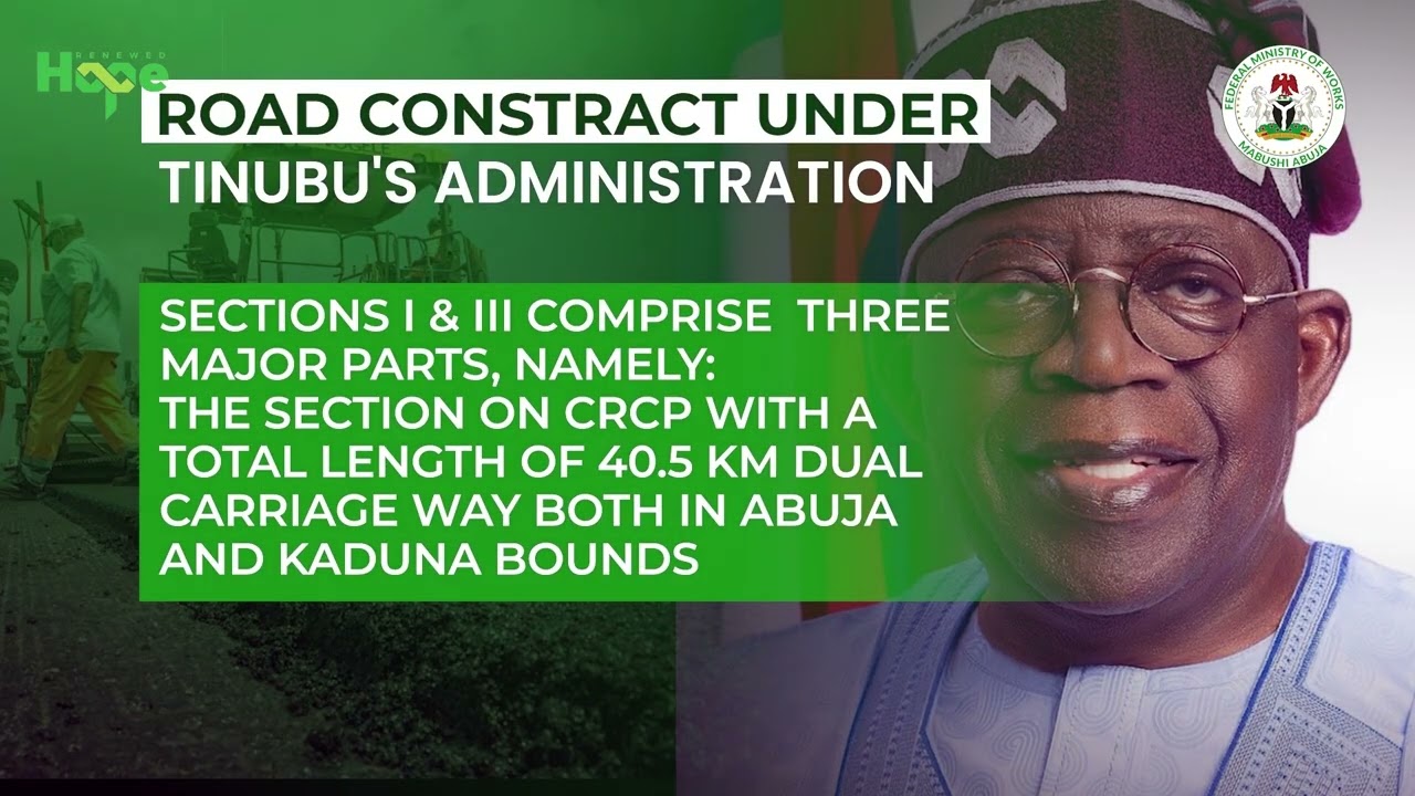 THE BUILDING OF ABUJA KADUNA ZARIA  KANO BY PRES  BOLA TINIBU