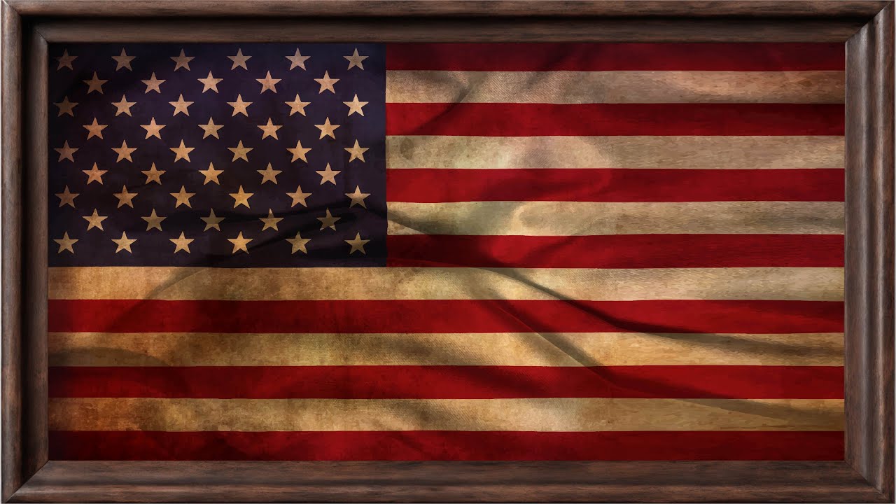 American flag 4K Vintage Art Wallpaper for TV