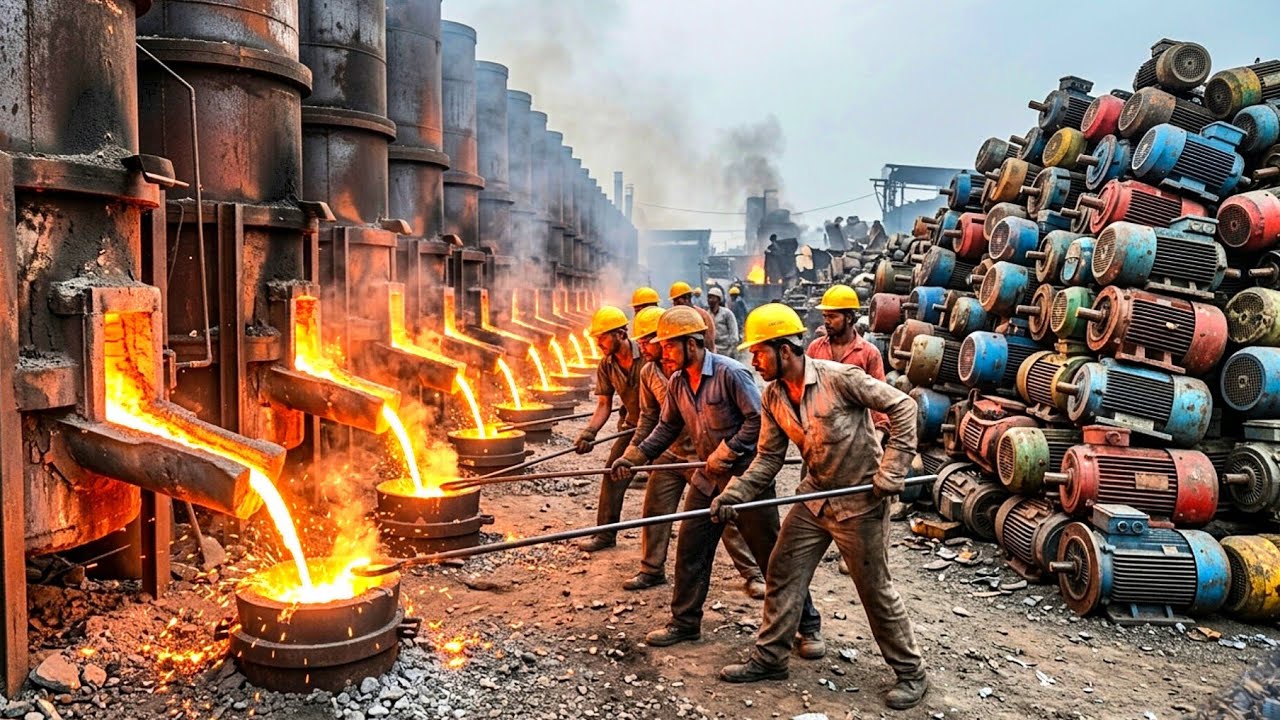 Top 5 INSANE Waste Motors Scrap Recycling and Manufacturing Factory Process Videos | How it's Made