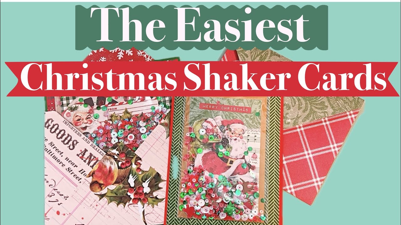 The Easiest Shaker Cards EVER 🌲✨♥️