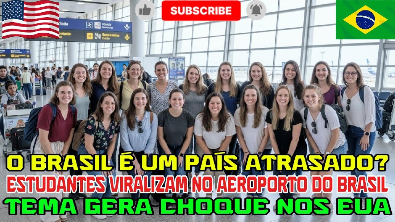 “Estudantes viralizam no aeroporto do BRASIL e causam choque nos EUA”