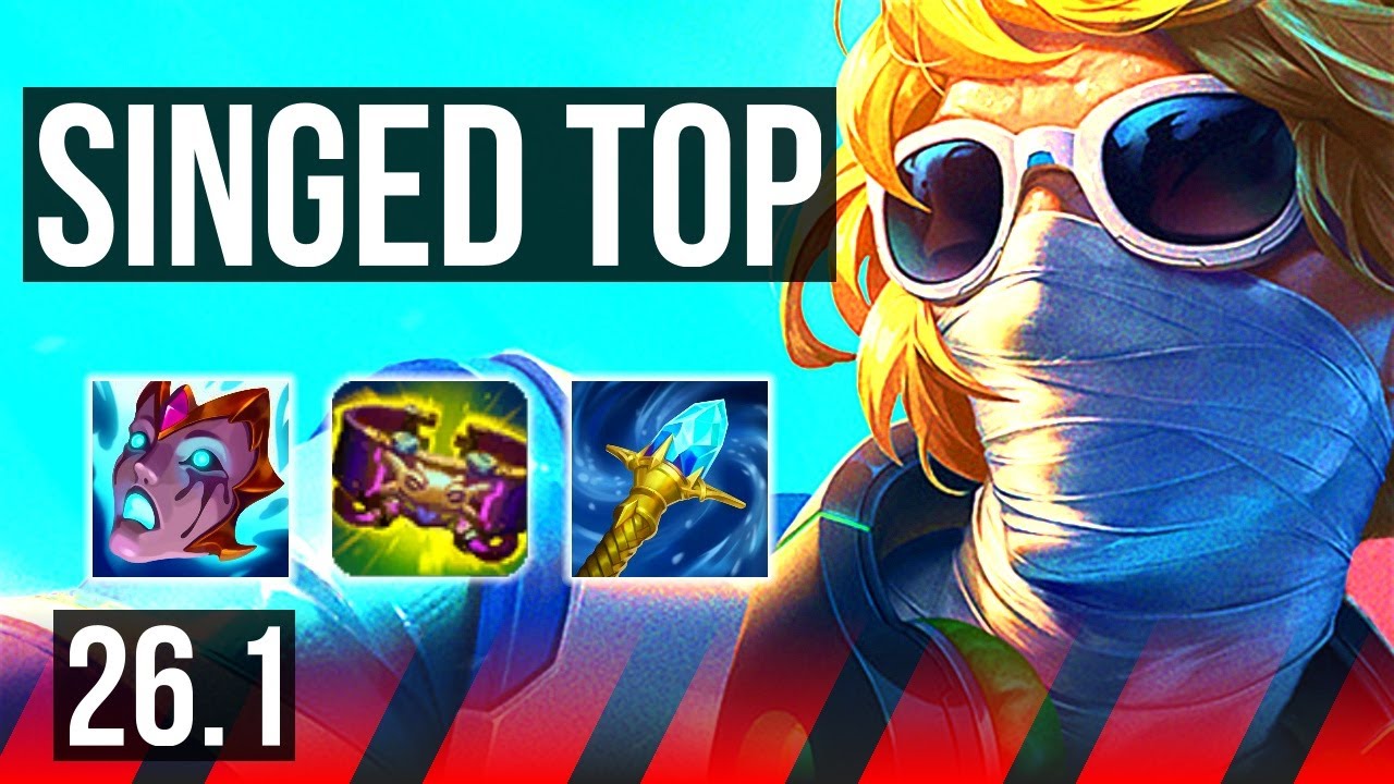SINGED vs YONE (TOP) | 8k gold comeback | KR Master | 26.1