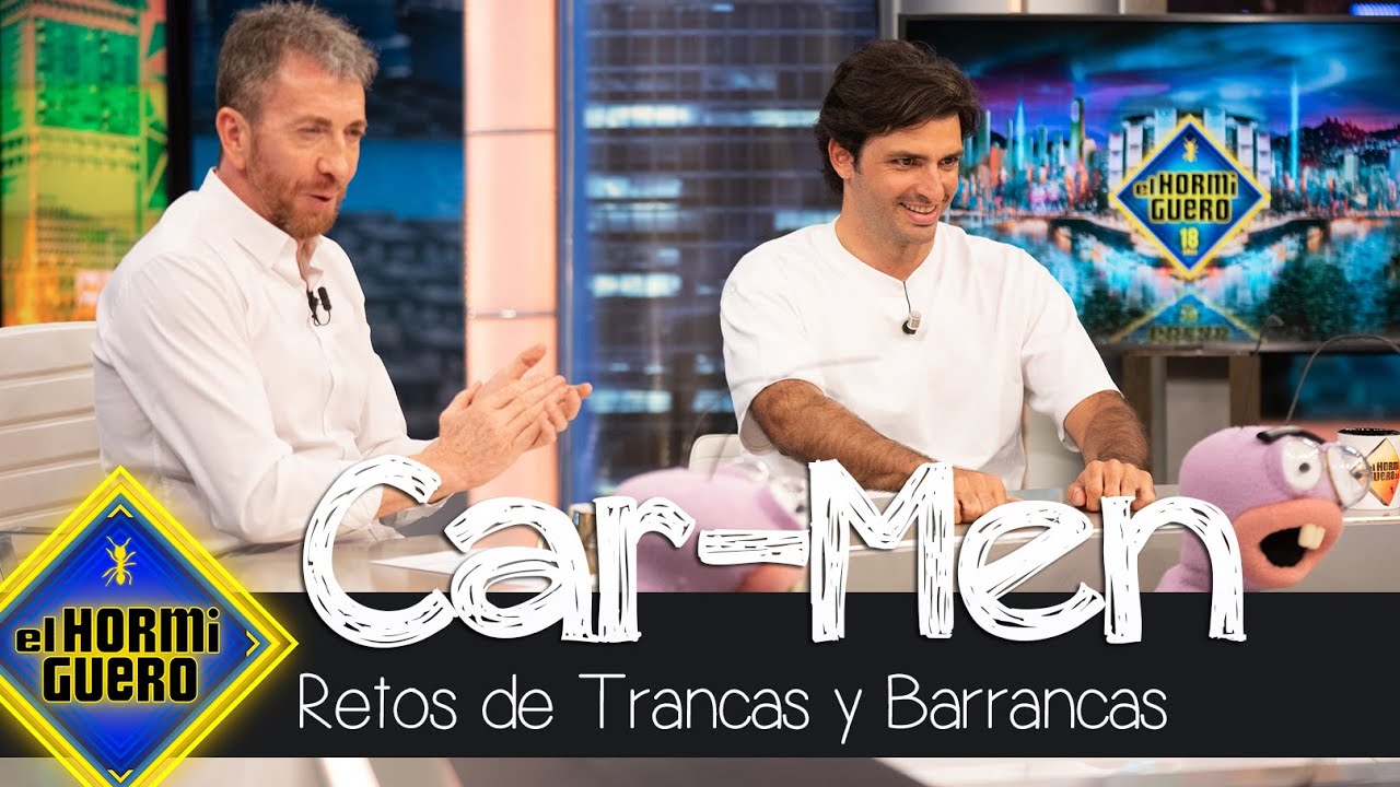 Trancas y Barrancas ponen a prueba la agudeza visual de Carlos Sainz - El Hormiguero